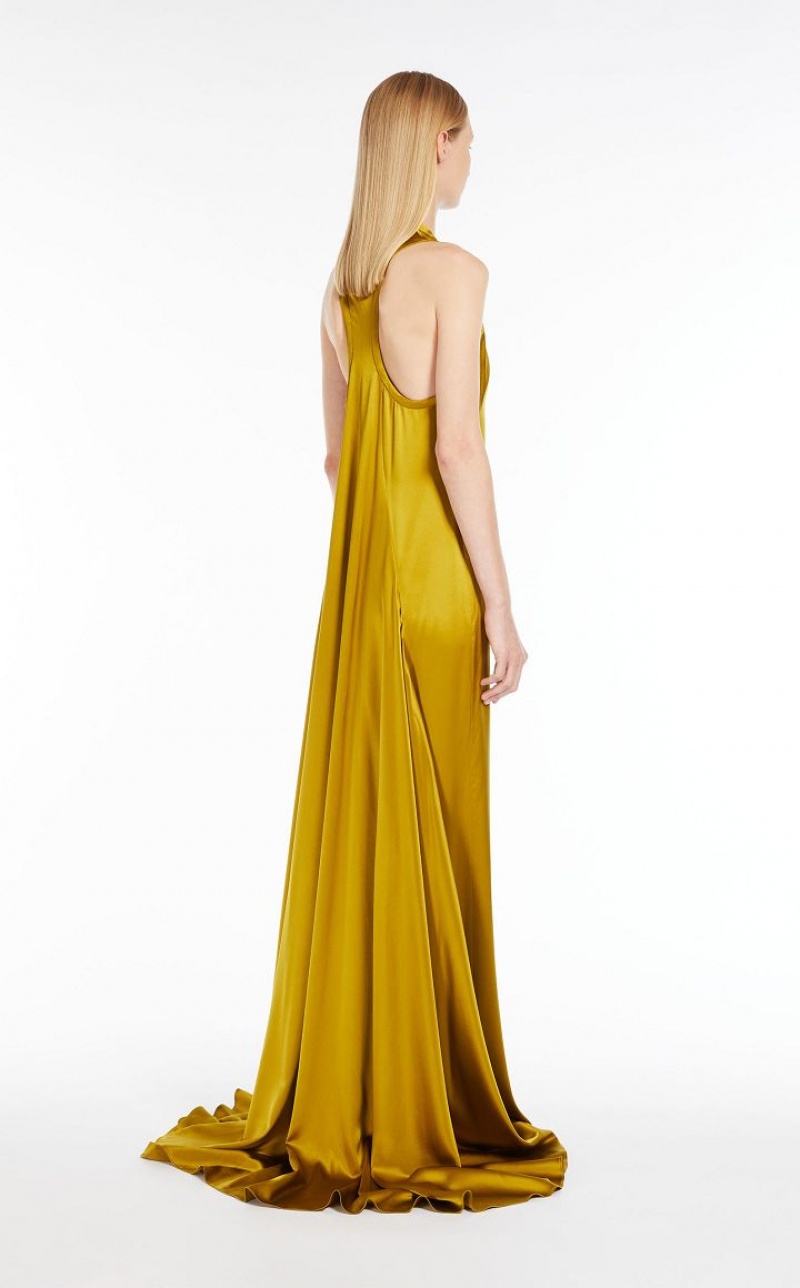 Max Mara Silk Slip Kleid Hellgrün | MMR593306