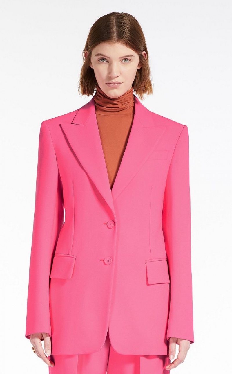 Max Mara Slim-fit Blazer Fuchsie | MMR594025