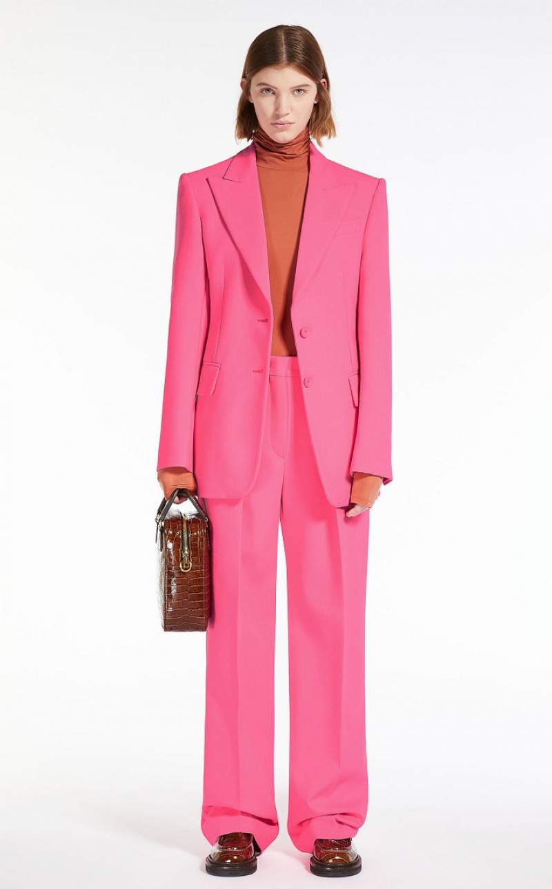 Max Mara Slim-fit Blazer Fuchsie | MMR594025