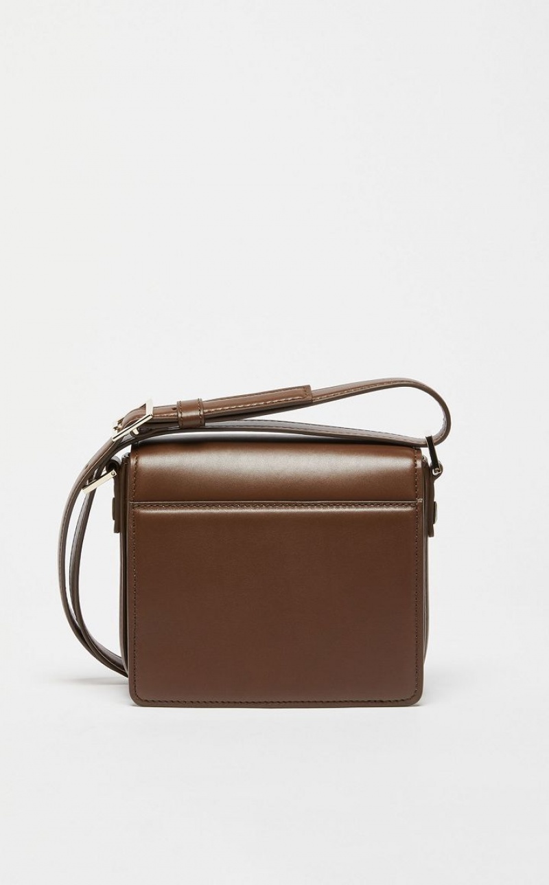 Max Mara Small Leder MM Bag Kaffee | MMR594118