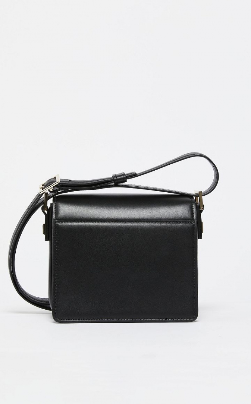 Max Mara Small Leder MM Bag Schwarz | MMR594117