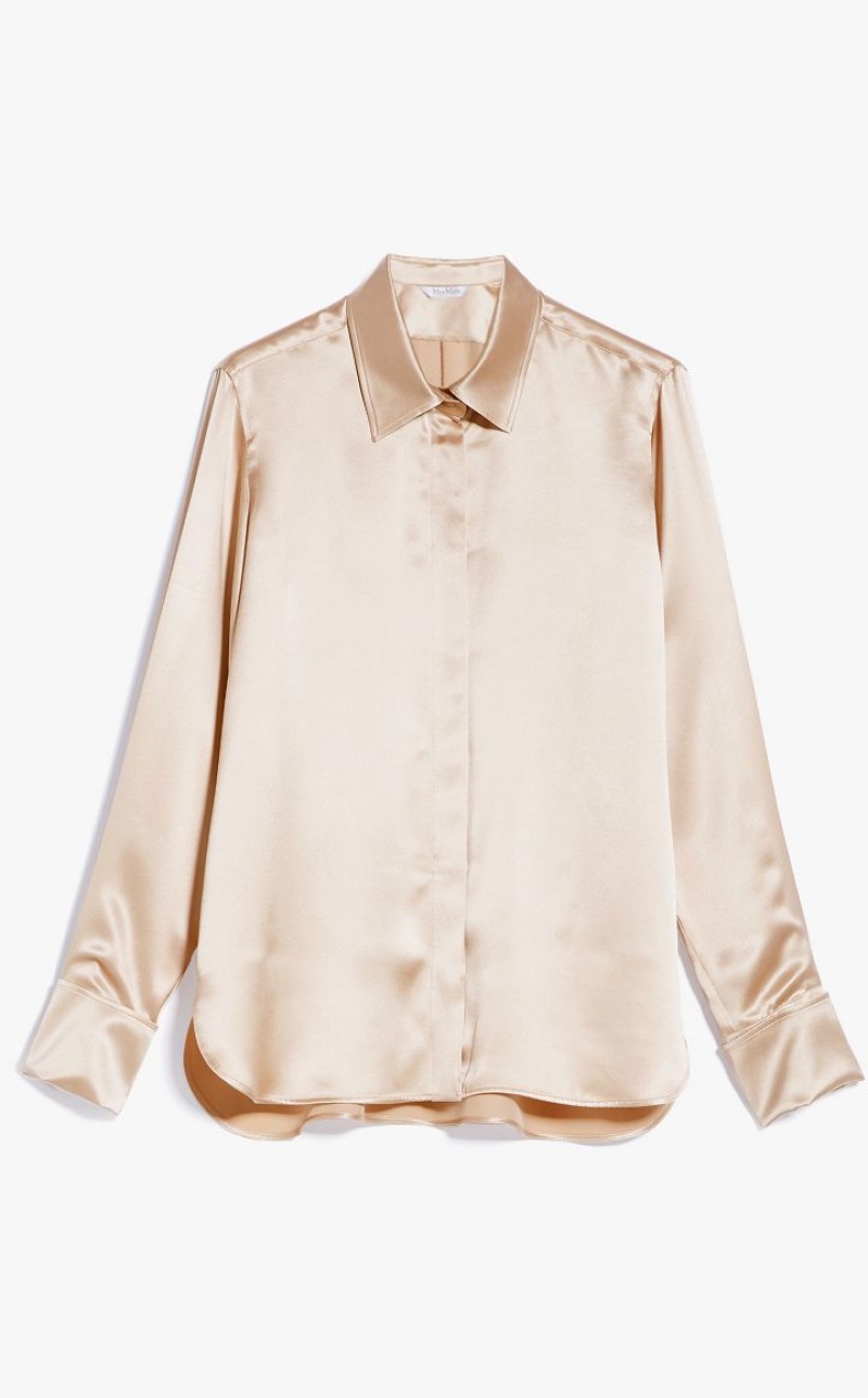 Max Mara Soft Silk Bluse Rosa | MMR593569