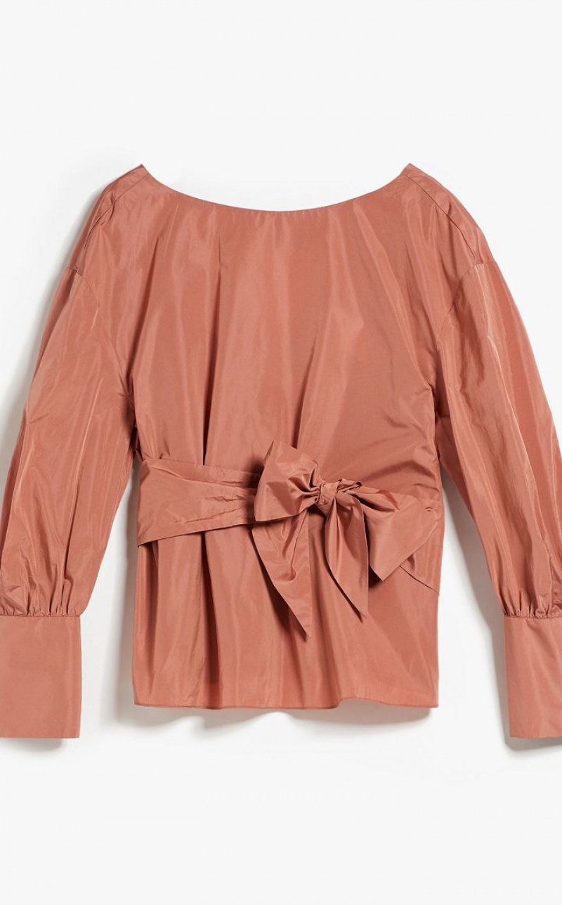 Max Mara Taffeta Bluse Rosa | MMR593624