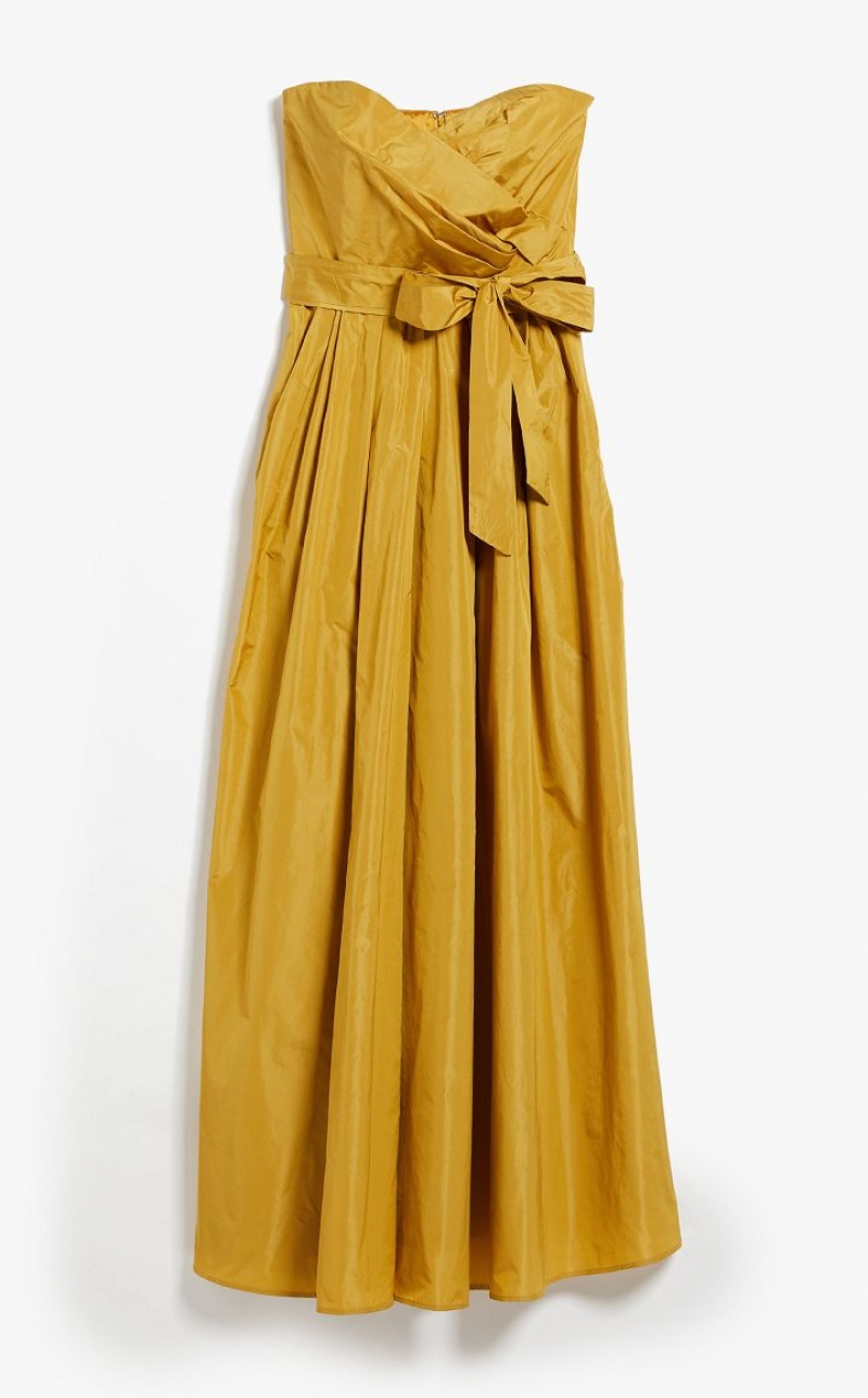 Max Mara Taffeta Bustier Kleid Mango | MMR593358