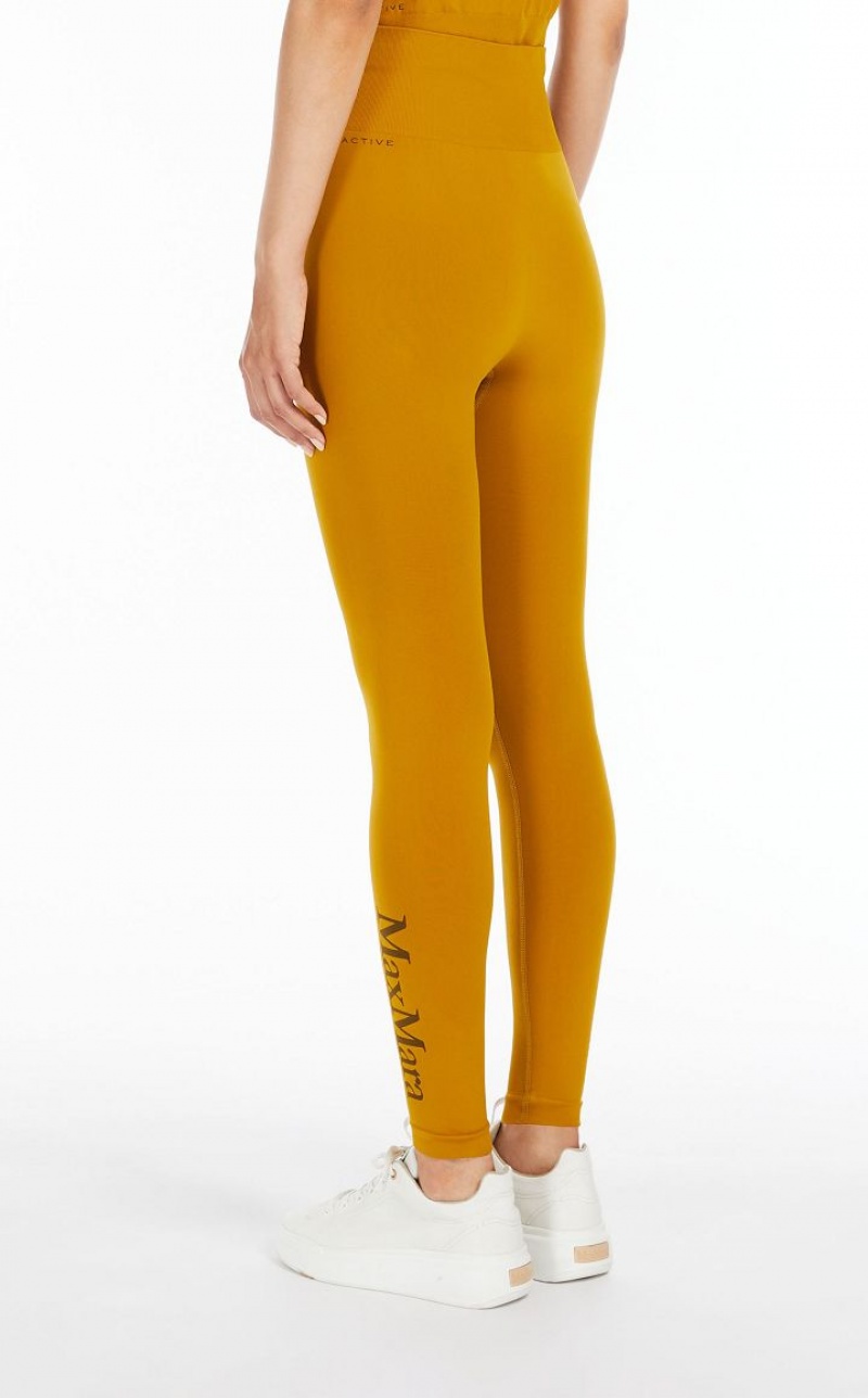 Max Mara Technical Fabric Leggings Hosen Mango | MMR593771