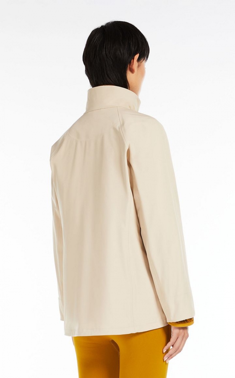 Max Mara Technical Fabric Trench Weiß | MMR593942