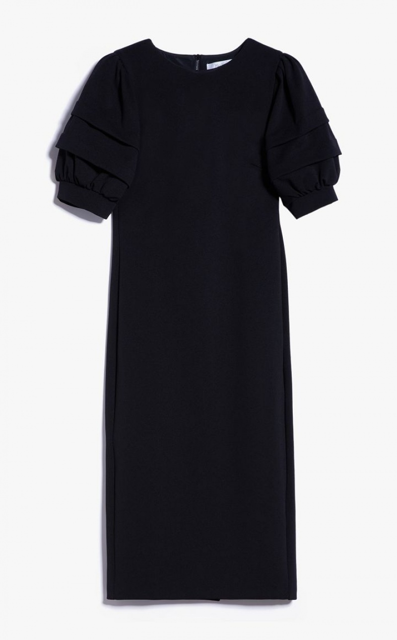 Max Mara Tube In Stretch Jersey Kleid Schwarz | MMR593411