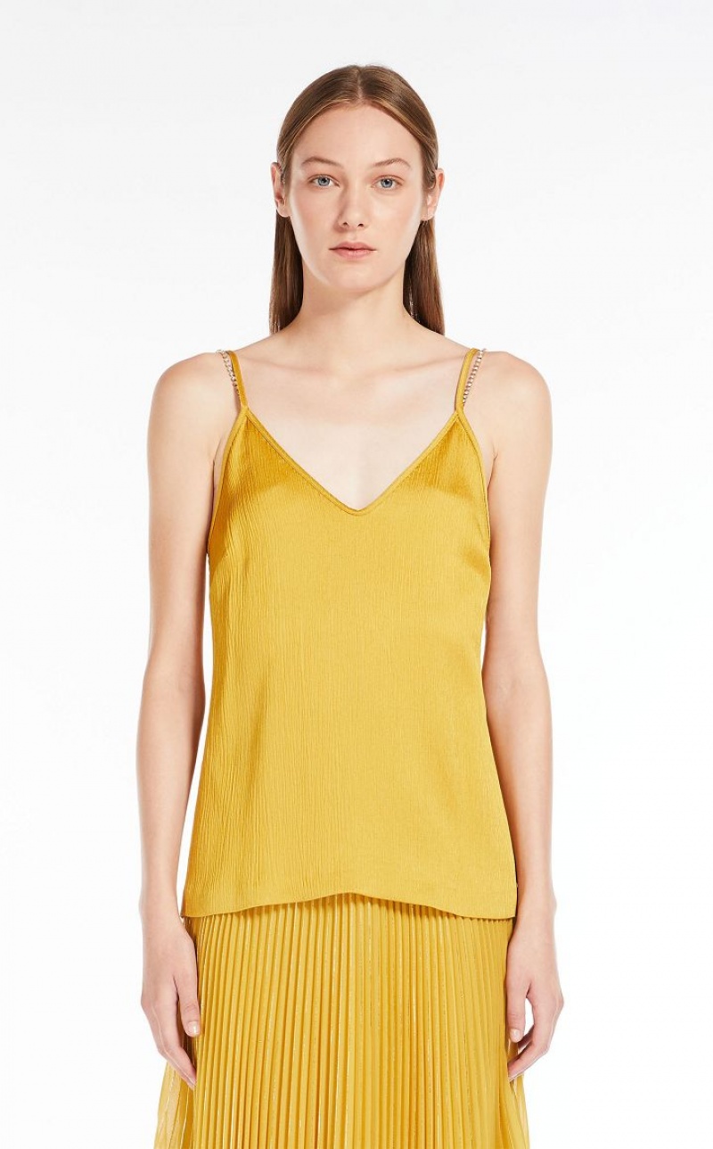 Max Mara Viscose Crepon Bluse Mango | MMR593551