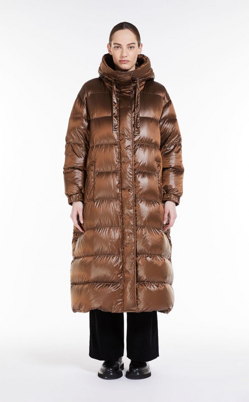 Max Mara Wasserdichte Nylon Parka Padded Gold | MMR593980