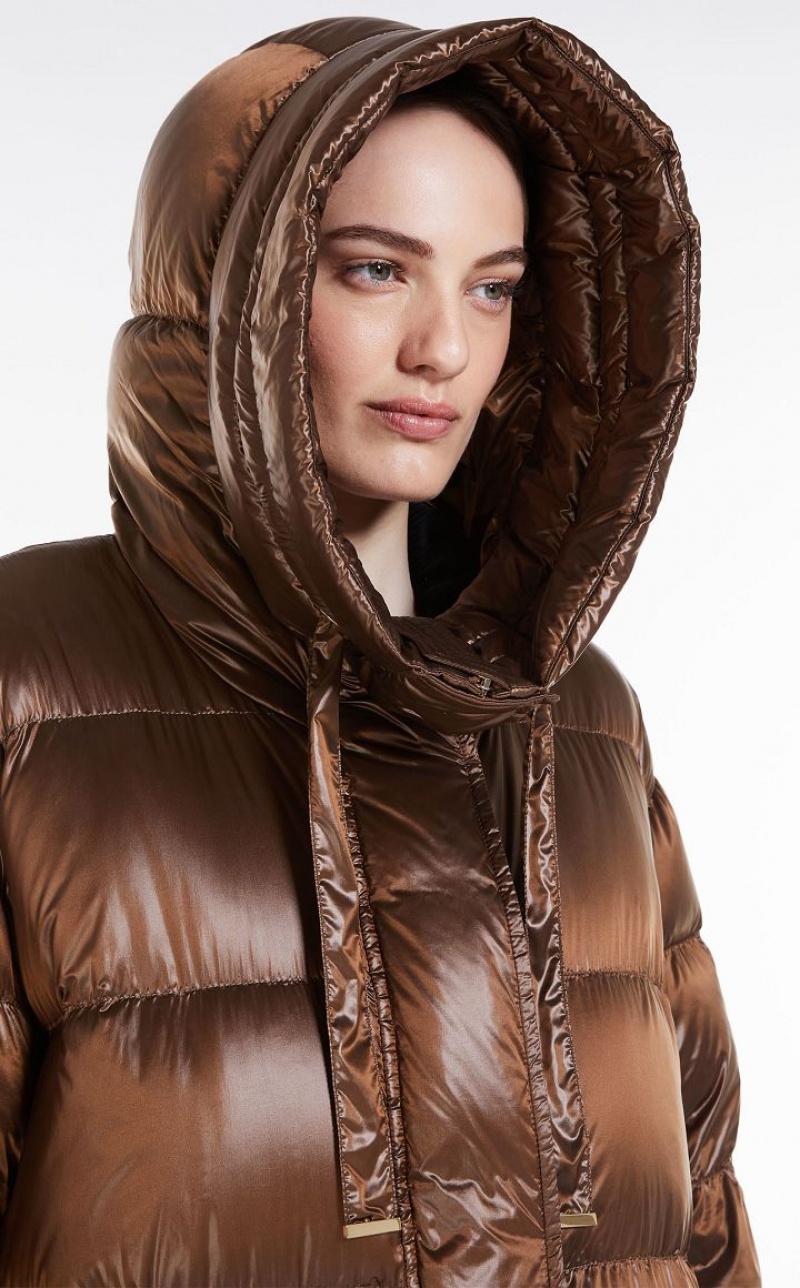 Max Mara Wasserdichte Nylon Parka Padded Gold | MMR593980