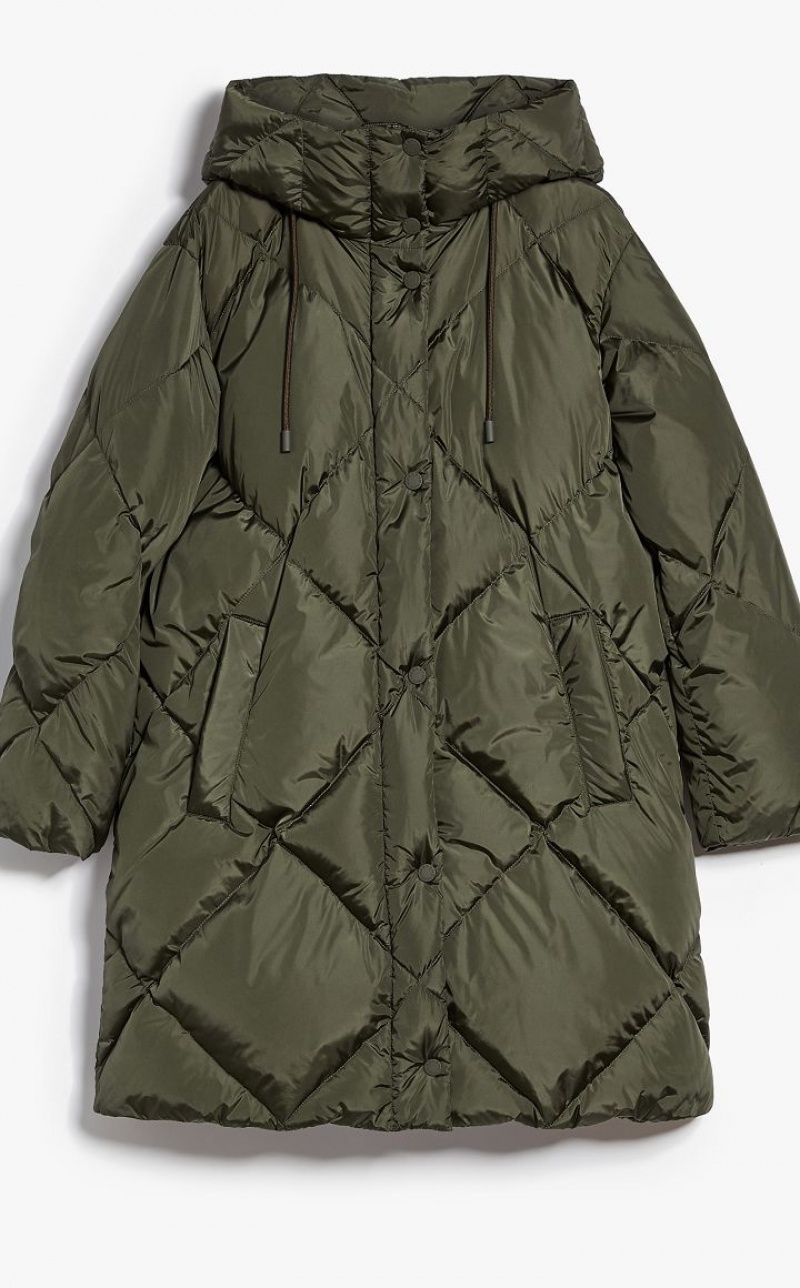 Max Mara Wasser-repellent Taffeta Down Jacket Padded Dunkel | MMR593991