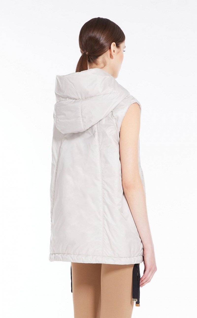 Max Mara Wasser-resistant Technical Canvas Gilet Padded Hell | MMR593997