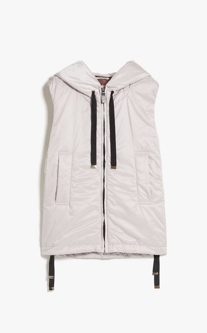 Max Mara Wasser-resistant Technical Canvas Gilet Padded Hell | MMR593997