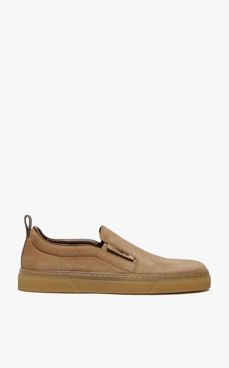 Max Mara Wildleder Slip-ons Sneakers Senfgelb | MMR594214