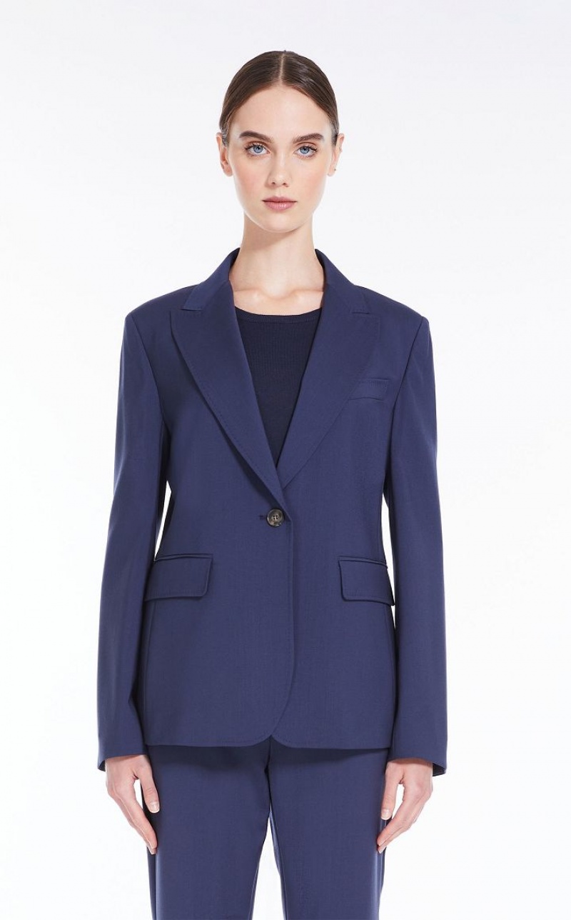 Max Mara Wolle 2 Anzüge Navy | MMR593540