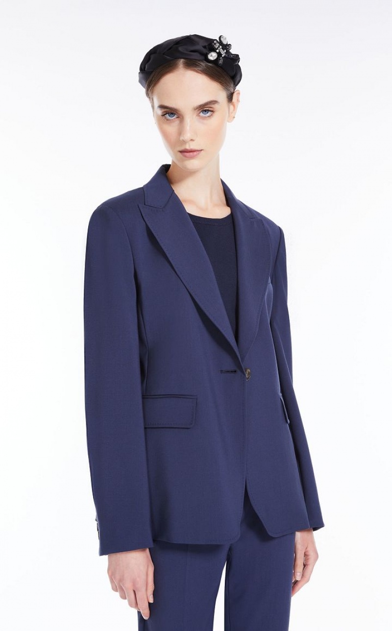 Max Mara Wolle 2 Anzüge Navy | MMR593540