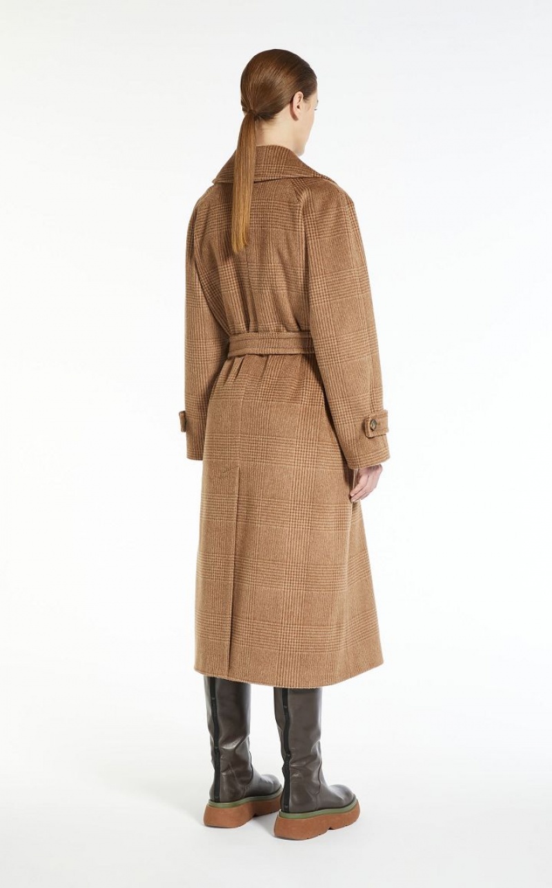 Max Mara Wolle, Alpaca And Mohair Mäntel Kaffee | MMR593856