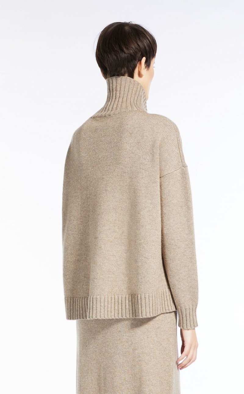 Max Mara Wolle And Cashmere Pullover Strickwaren Braun | MMR593472