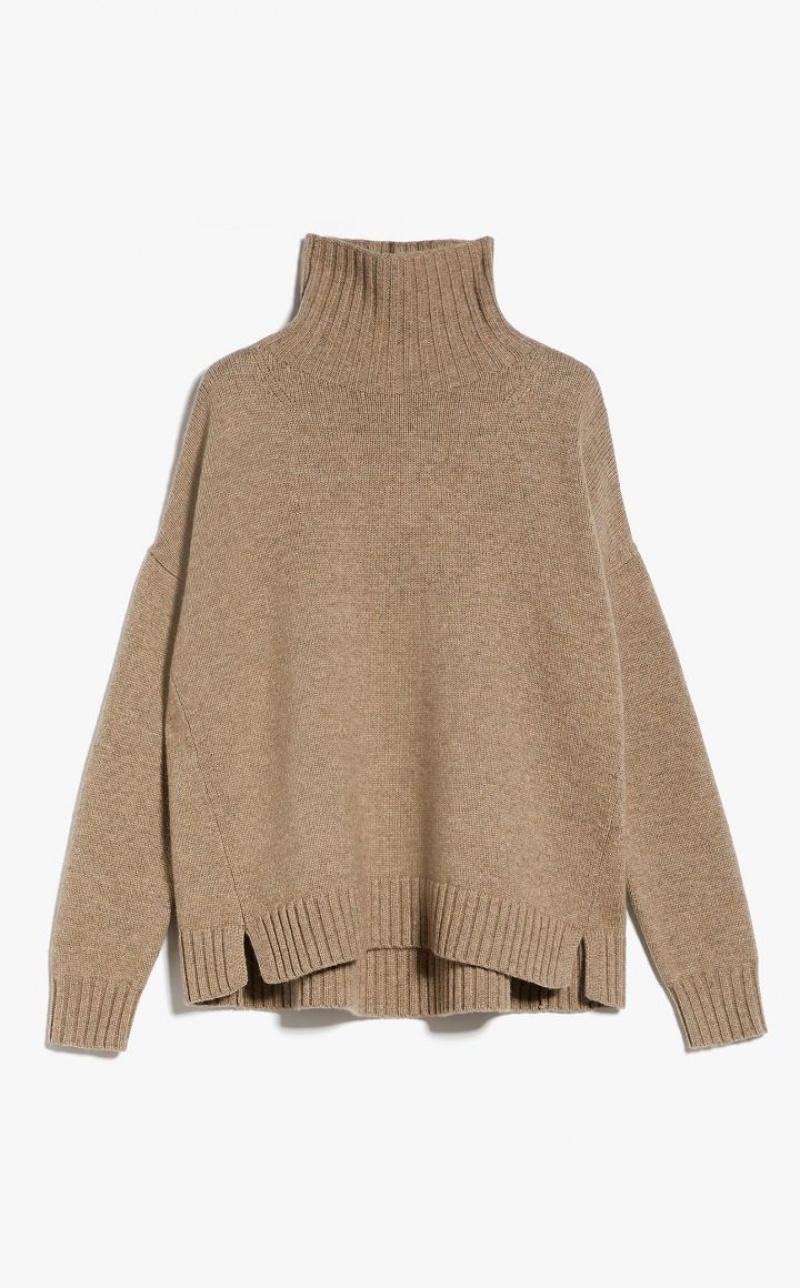 Max Mara Wolle And Cashmere Pullover Strickwaren Braun | MMR593472