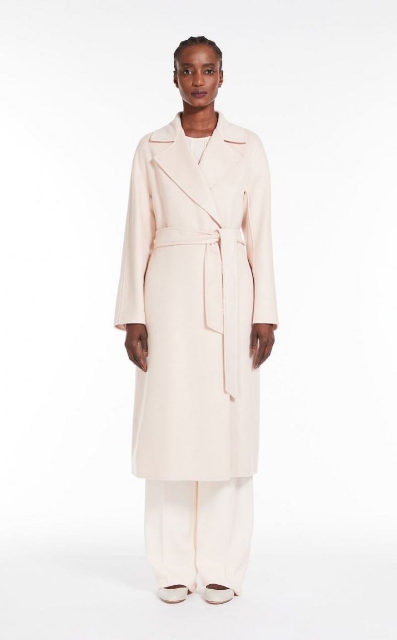 Max Mara Wolle And Cashmere Robe Mäntel Hellrosa | MMR593884