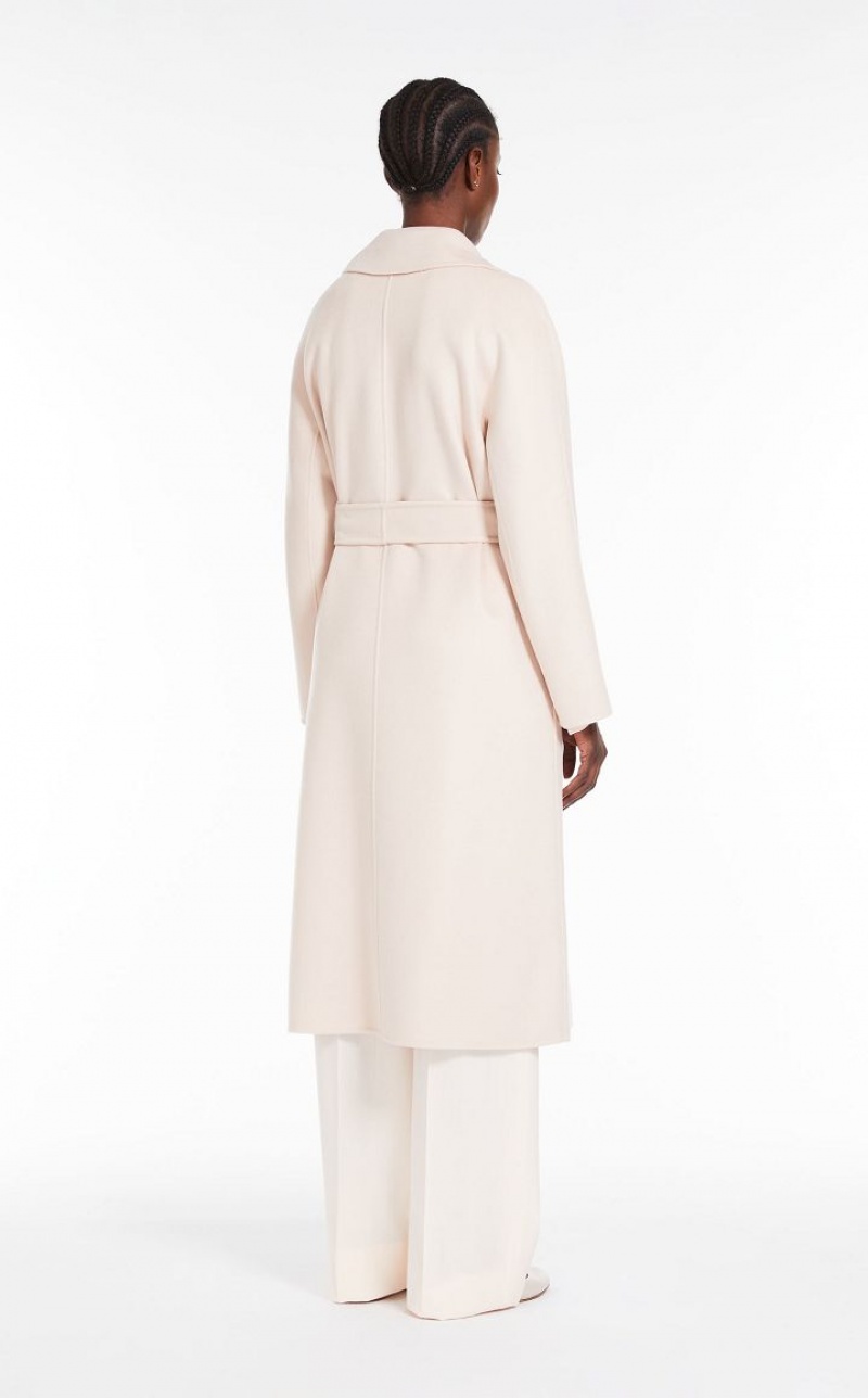 Max Mara Wolle And Cashmere Robe Mäntel Hellrosa | MMR593884