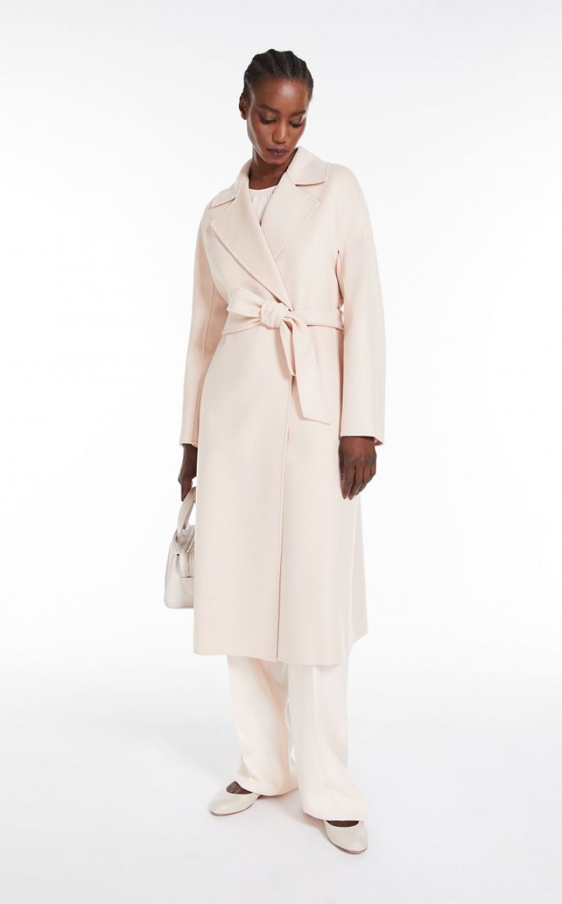 Max Mara Wolle And Cashmere Robe Mäntel Hellrosa | MMR593884