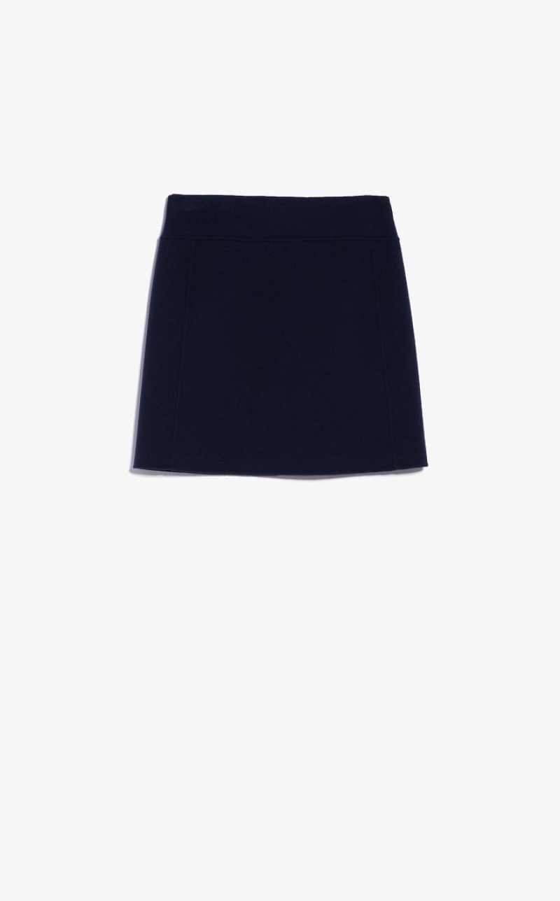 Max Mara Wolle Bodycon Röcke Navy | MMR593699