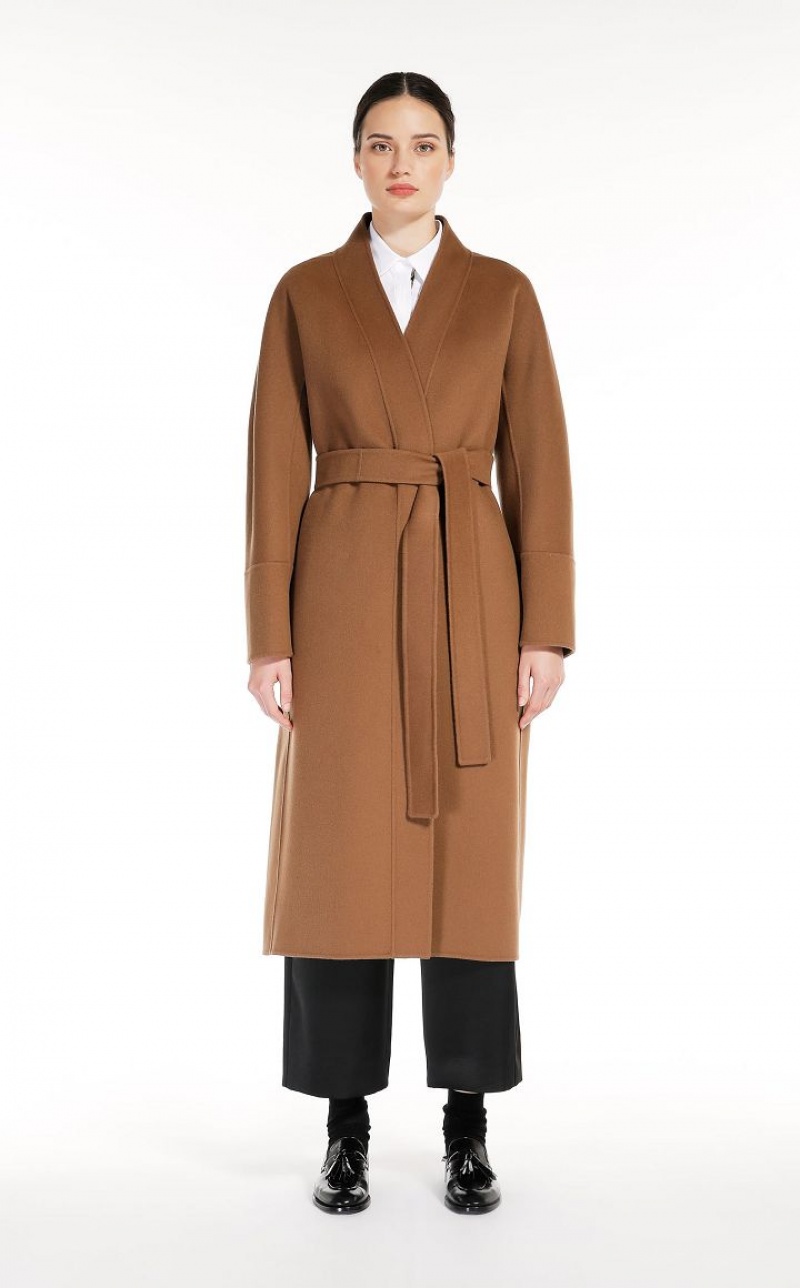 Max Mara Wolle Robe Mäntel Braun | MMR593937