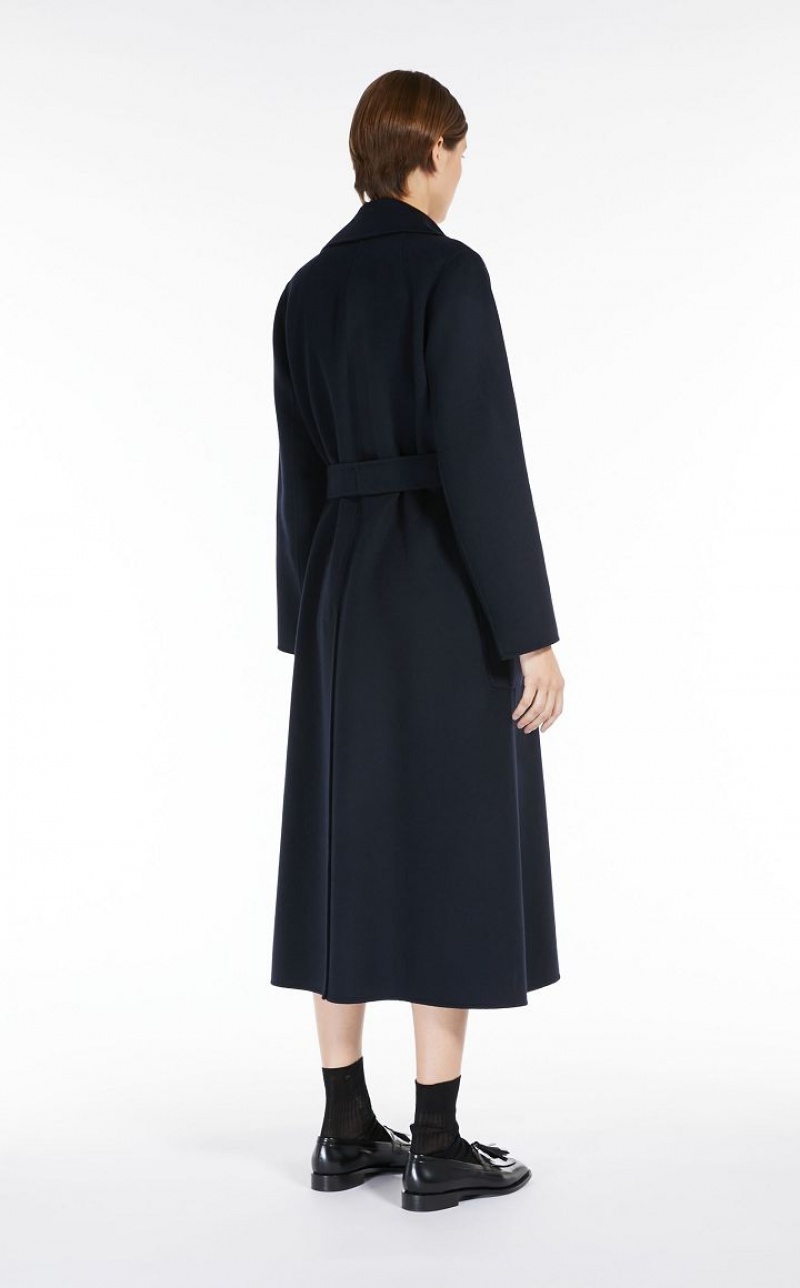 Max Mara Wolle Robe Mäntel Navy | MMR593842