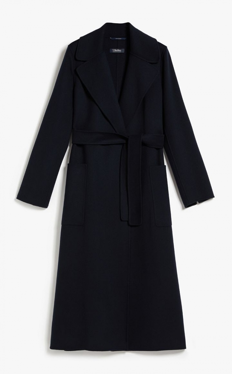 Max Mara Wolle Robe Mäntel Navy | MMR593842