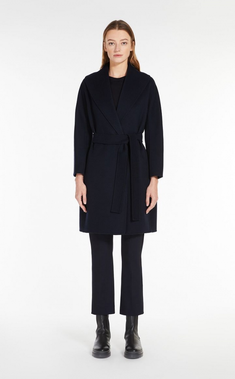 Max Mara Wolle Robe Mäntel Navy | MMR593928