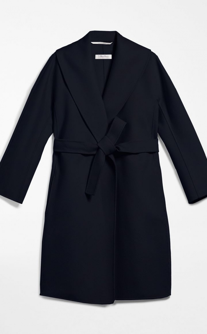 Max Mara Wolle Robe Mäntel Navy | MMR593928