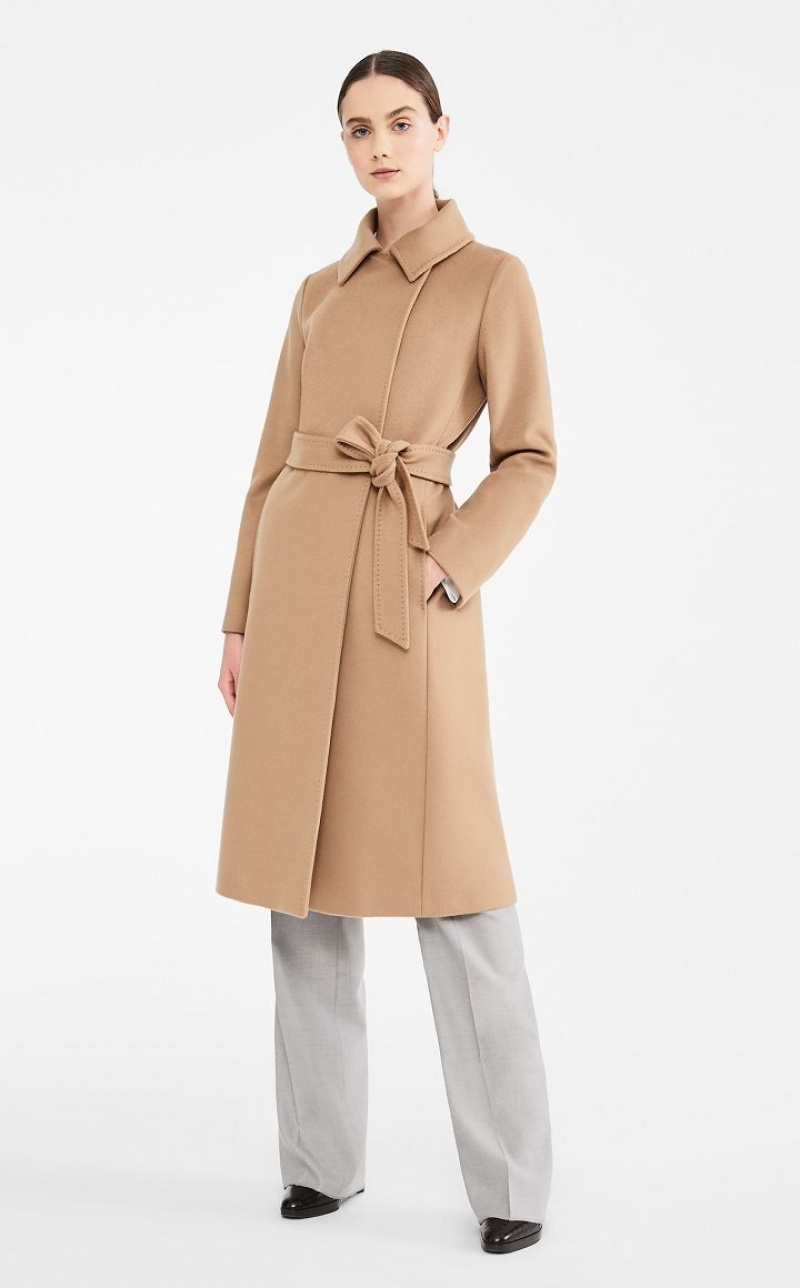 Max Mara Wolle Robe-style Mäntel Braun | MMR593896