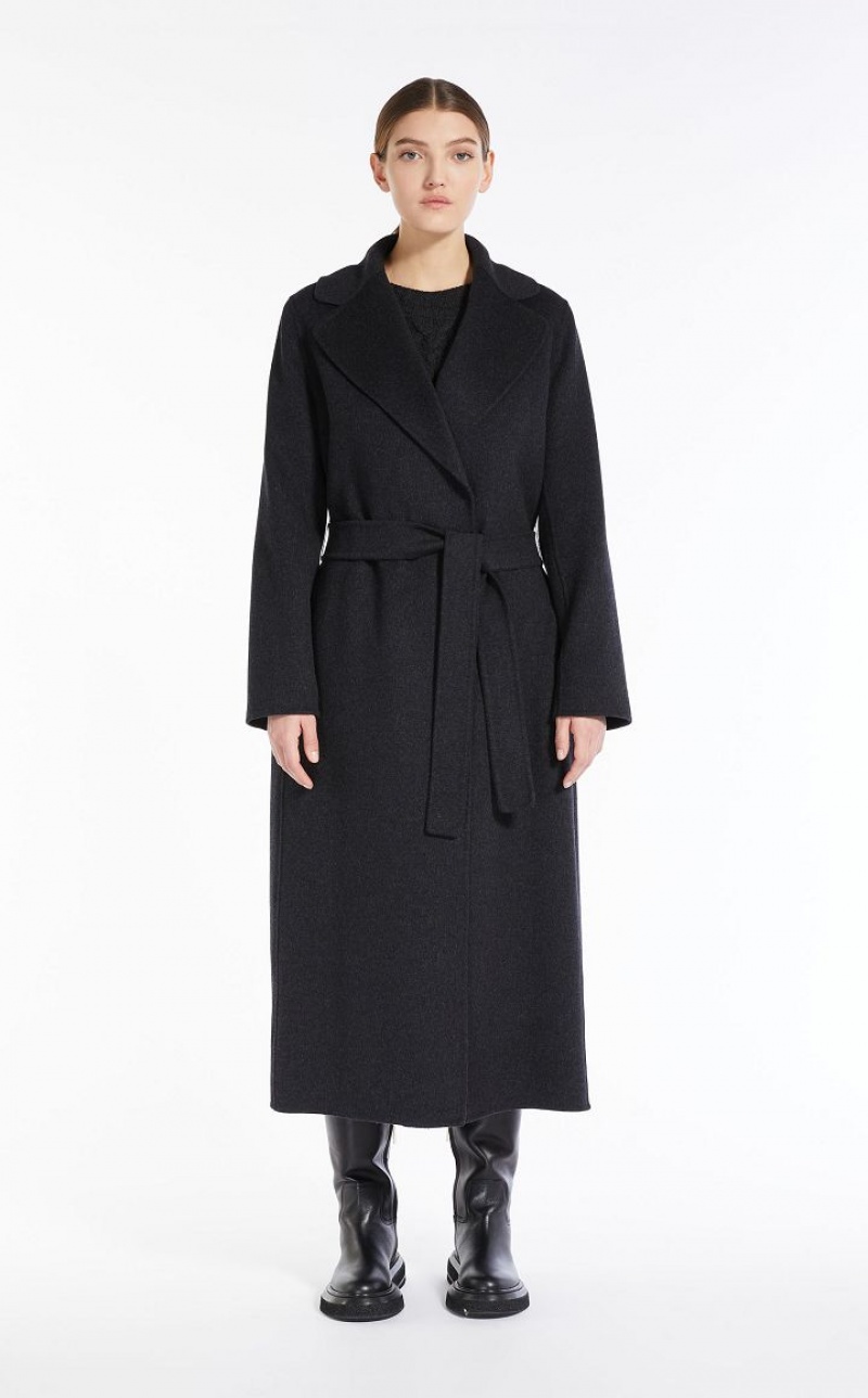 Max Mara Wolle Robe-style Mäntel Dunkelgrau | MMR593906